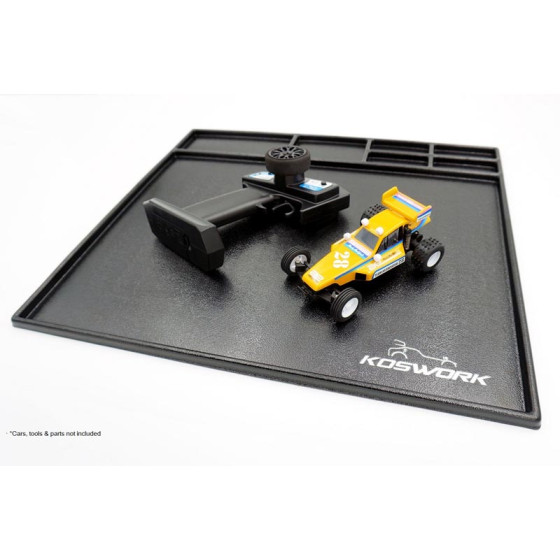 Koswork Assembly Tray / Cleanning Tray 450*400*10mm Black (1/10 M Size, 1/18, Min-Z & Mini 4WD)