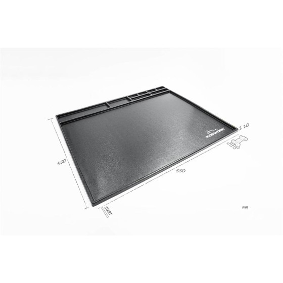 Koswork Assembly Tray / Cleaning Tray 550*450mm Black (1/10 Buggy & Onroad)