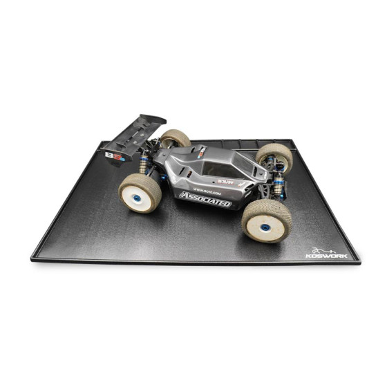 Koswork Assembly Tray / Cleanning Tray 750*550mm Black (1/8 Buggy, 1/8 Onroad & 1/10 SC Truck)