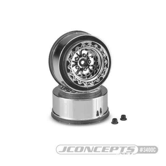 JConcepts Tactic - Slash, Bandit, DR10, Street Eliminator 2.2 x 3.0 12mm hex rear wheel (chrome)