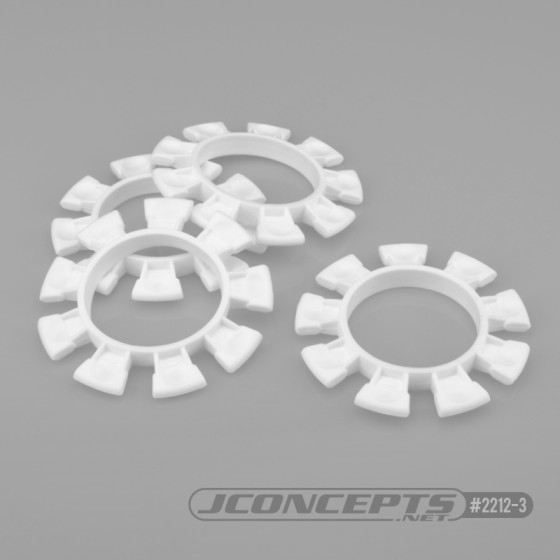JConcepts Satellite tire gluing rubber bands - white - fits 1/10th, SCT and 1/8th buggy