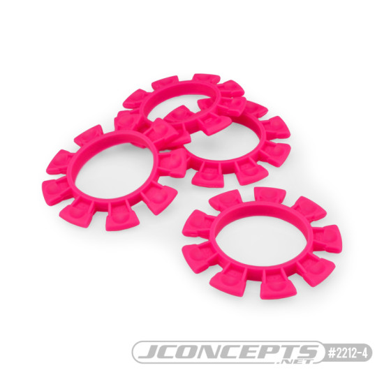 JConcepts Satellite tire gluing rubber bands - pink - fits 1/10th, SCT and 1/8th buggy
