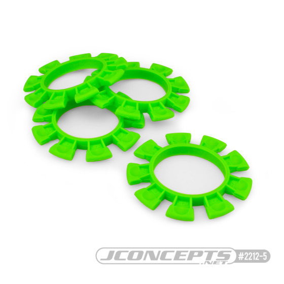 JConcepts Satellite tire gluing rubber bands - green - fits 1/10th, SCT and 1/8th buggy