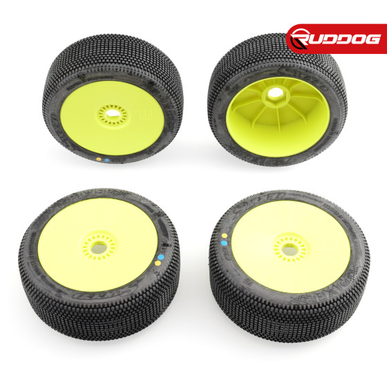 Sweep PIXEL Yellow (Extreme soft) X Pre-glued set tires/Yellow wheels 4pcs