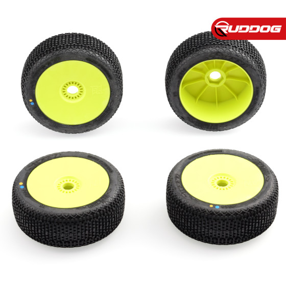 Sweep DEFENDER Yellow (Extreme soft) X Pre-glued set tires/Yellow wheels 4pcs