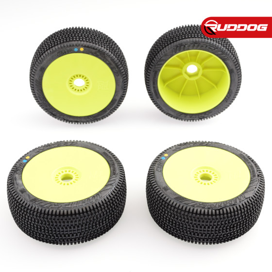 Sweep WHIPS Yellow (Extreme soft) X Pre-glued tires/Yellow wheels 4pcs