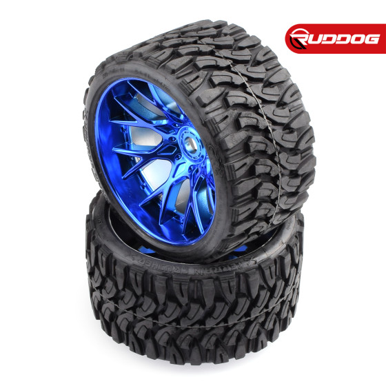 Sweep Terrain Crusher Offroad Beltedtire Blue wheels 1/2 offset W/ WHD 2pcs