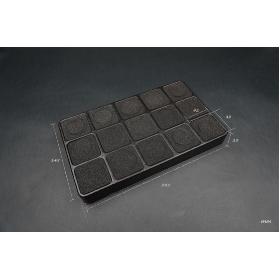 Koswork 245x145x25mm Tray (for Shock & Differential Oil) (w/2 sets of foam)