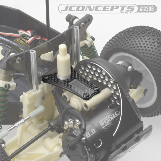 JConcepts RC10 Worlds 2.5mm Carbon Fiber transmission brace (3 gear)