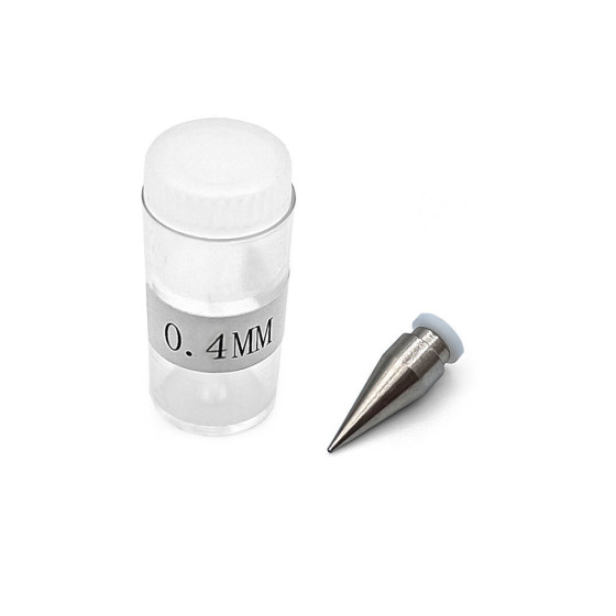 Bittydesign Cone Nozzle thread-free std. 0,4mm for Michelangelo bottle-feed airbrush dual-action