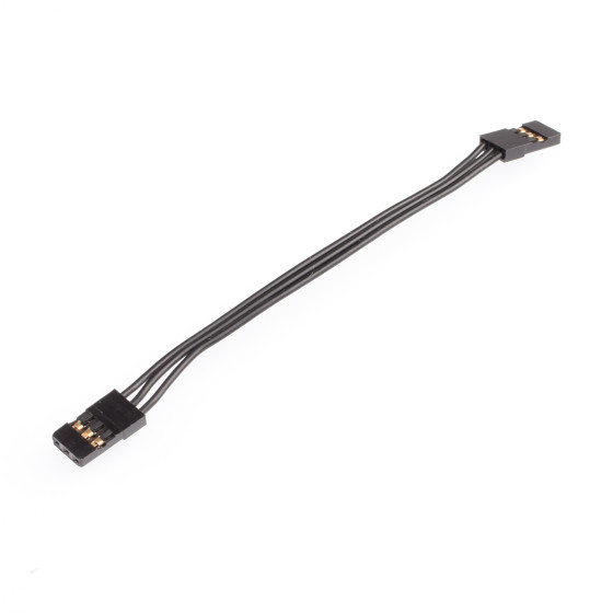RUDDOG RX Connector Wire Black 90mm (JR Male to JR Male)