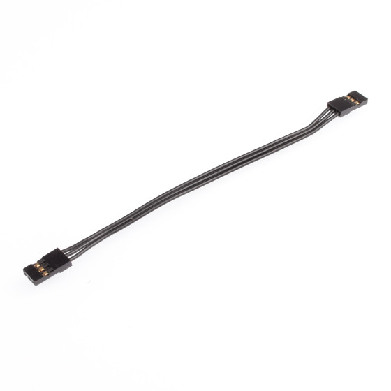 RUDDOG RX Connector Wire Black 120mm (JR Male to JR Male)