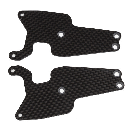 Team Associated RC8T3.2 FT Front Lower Suspension Arm Inserts, 1.2mm, carbon fiber