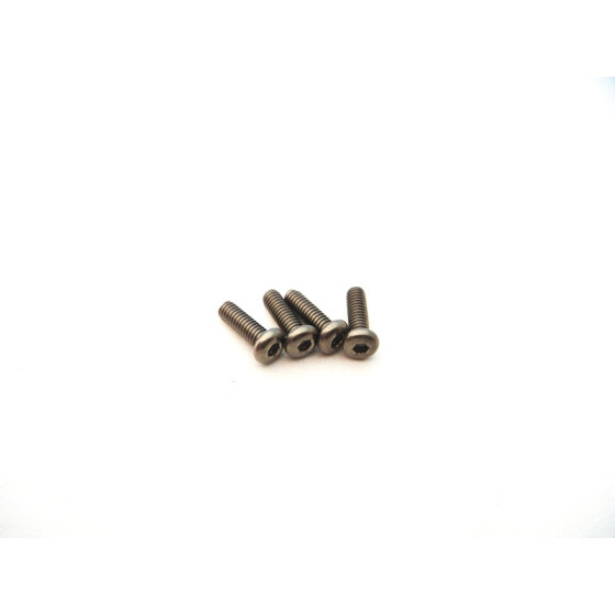Hiro Seiko Titanium Hex Socket Button Head Screw M2.5x8mm (4pcs)