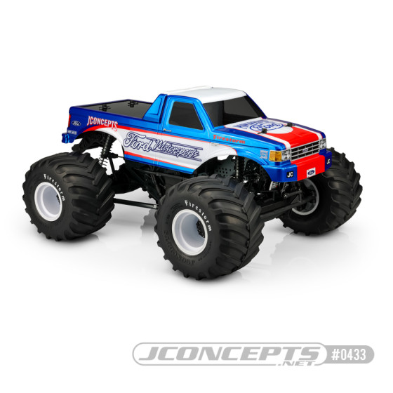 Jconcepts 1989 Ford F-250 monster truck body w/ racerback