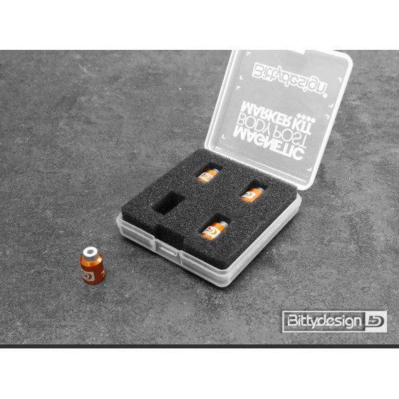 Bittydesign Body Post Marker kit Orange - Big scale 1/5 - 1/7 - 1/8 model Cars