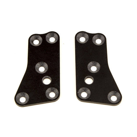 Team Associated RC8B3.2 FT Upper Suspension Arm Inserts, G10, Front Upper, 2.0 mm