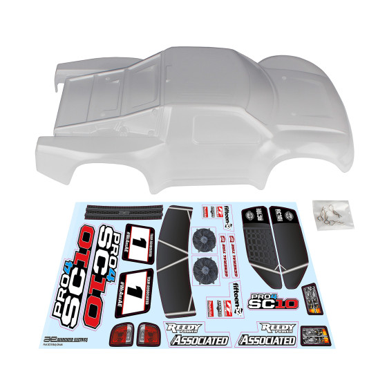 Team Associated Pro4 SC10 Contender Body, clear