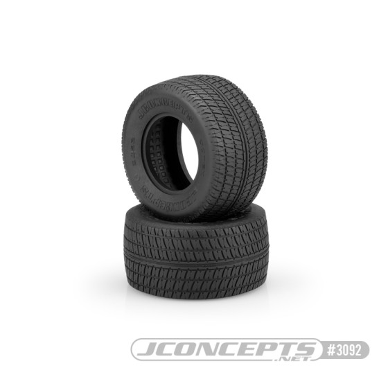 JConcepts Dotek - Drag Racing rear tire - green compound (Fits - #3408 / #3409 width 3.0 x 2.2 x 1.87 wheel)