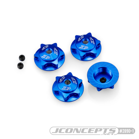 JConcepts 17mm Finnisher serrated / magnetic wheel nut (blue)