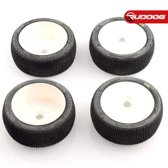 Sweep CARBIDES White X (Medium) Pre-glued set tires/White Wheels 4pcs